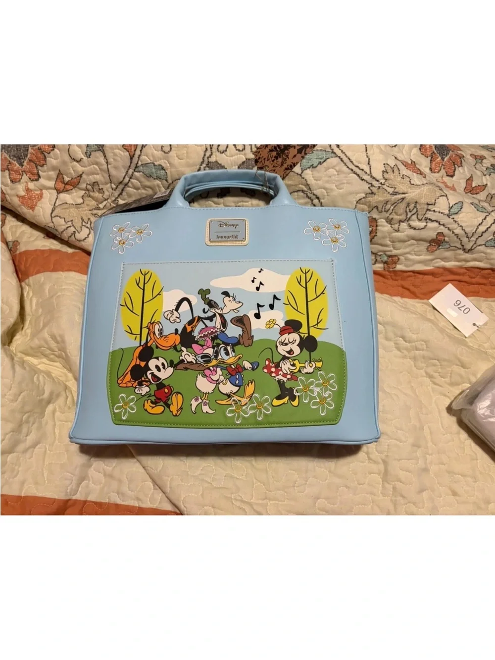 Loungefly Light Blue Disney Character Tote